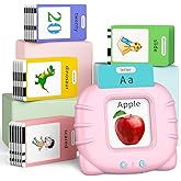 Eaever Educational Learning Toys - 520 Sight Words Talking Flash Cards, Autism Sensory Toys, Pocket Speech for Toddlers, Valentine's Day Present Birthday Gift for 1 2 3 4 5 6 Year-Old Girls, Pink