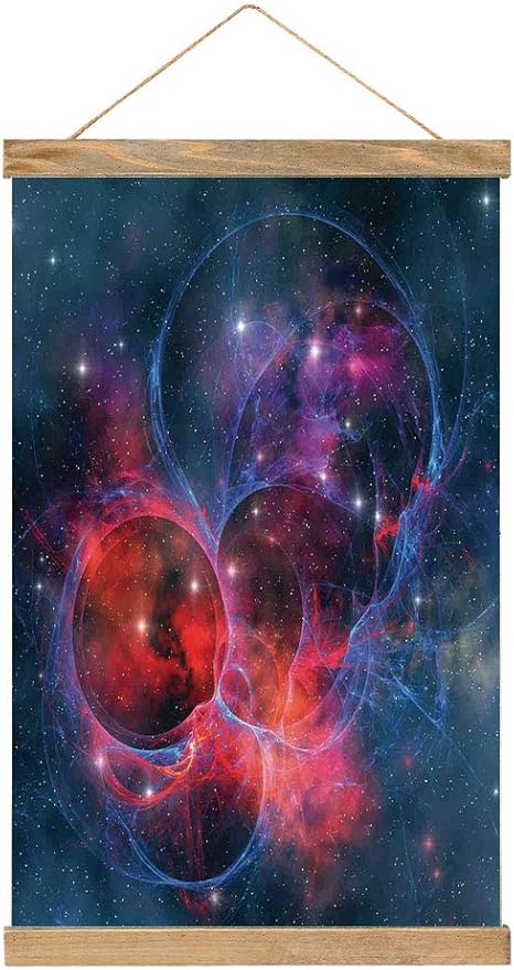 Amazon 人気 タペストリー 宇宙の装飾 銀河星雲惑星宇宙の星雲の広がり宇宙テーマの装飾 オシャレ インテリア ウォールデコ 装飾アート高級 33 X 52 Cm ネイビーレッド アートフレーム ポスター オンライン通販