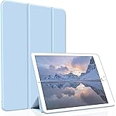 Divufus Case for iPad mini 1/2/3, Lightweight Slim Auto Sleep/Wake Trifold Stand Smart Cover, Soft TPU Case for iPad mini 1st/2nd/3rd Generation 7.9 Inch, Light Blue