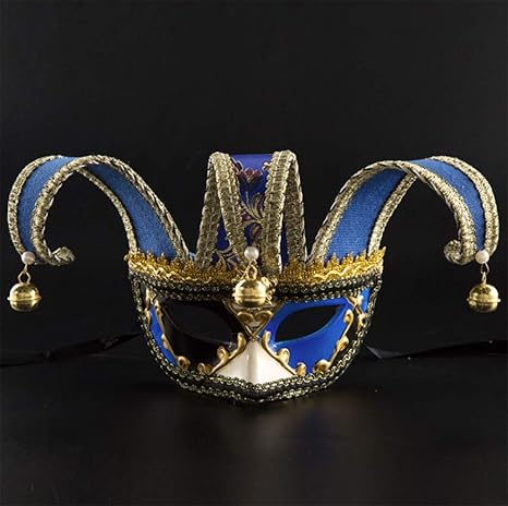 Amazon Com Liangxuemei Halloween Mask Europe And America Party Venetian Mask Carnival Blue Home Kitchen