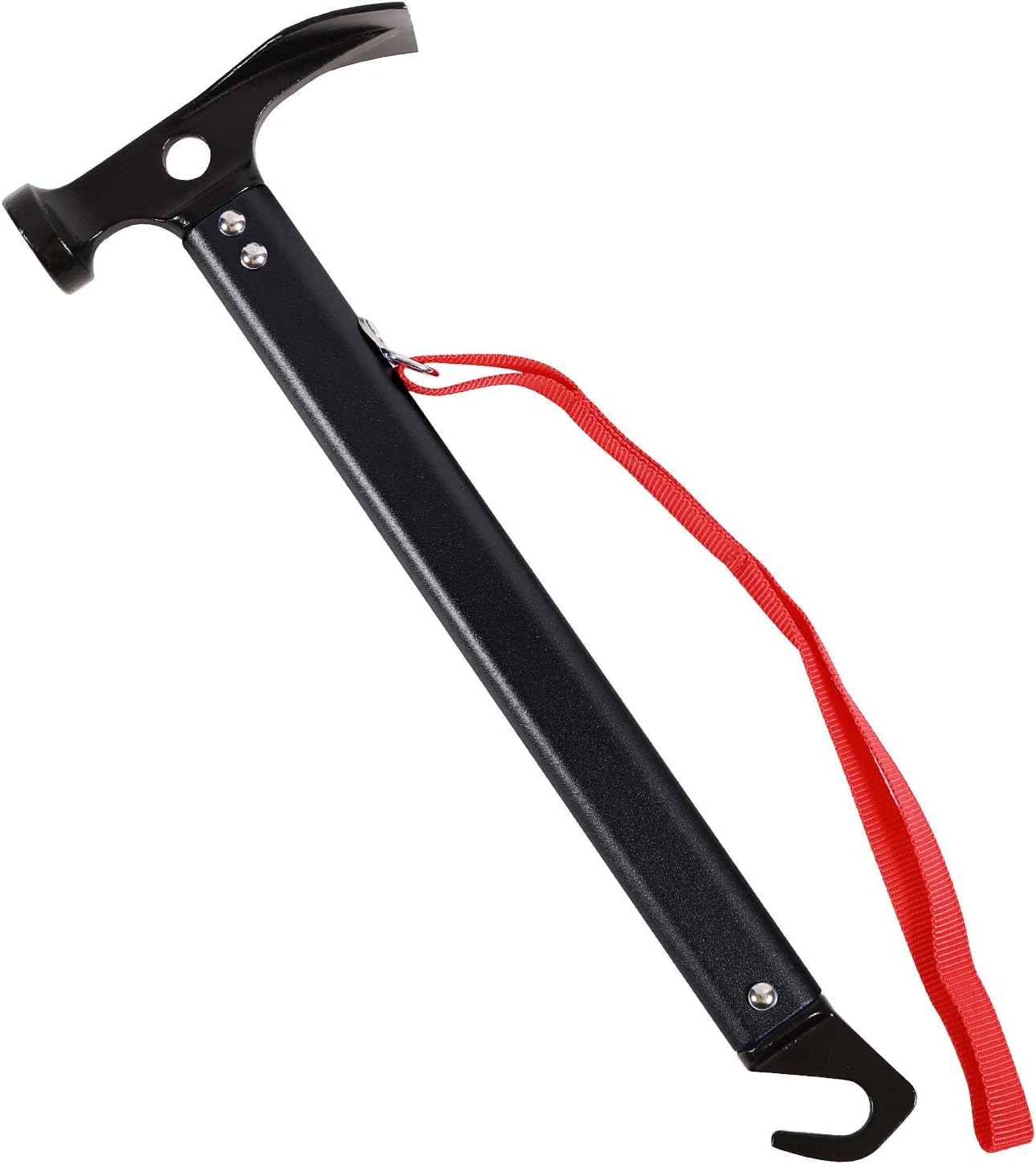 REDCAMP Aluminum Tent Stake Hammer, 12" Lightweight MultiFunctional Camping Hammer, Portable