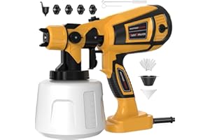 MIRRORZONE Paint Sprayer Tool 1000W High Power Electric Spray Paint Gun Easy to Clean for Furniture Cabinets House Painting Gold