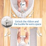 EAQ Baby Lounger Nest for Co Sleeping 0-12 Months 100% Cotton Fish view 4
