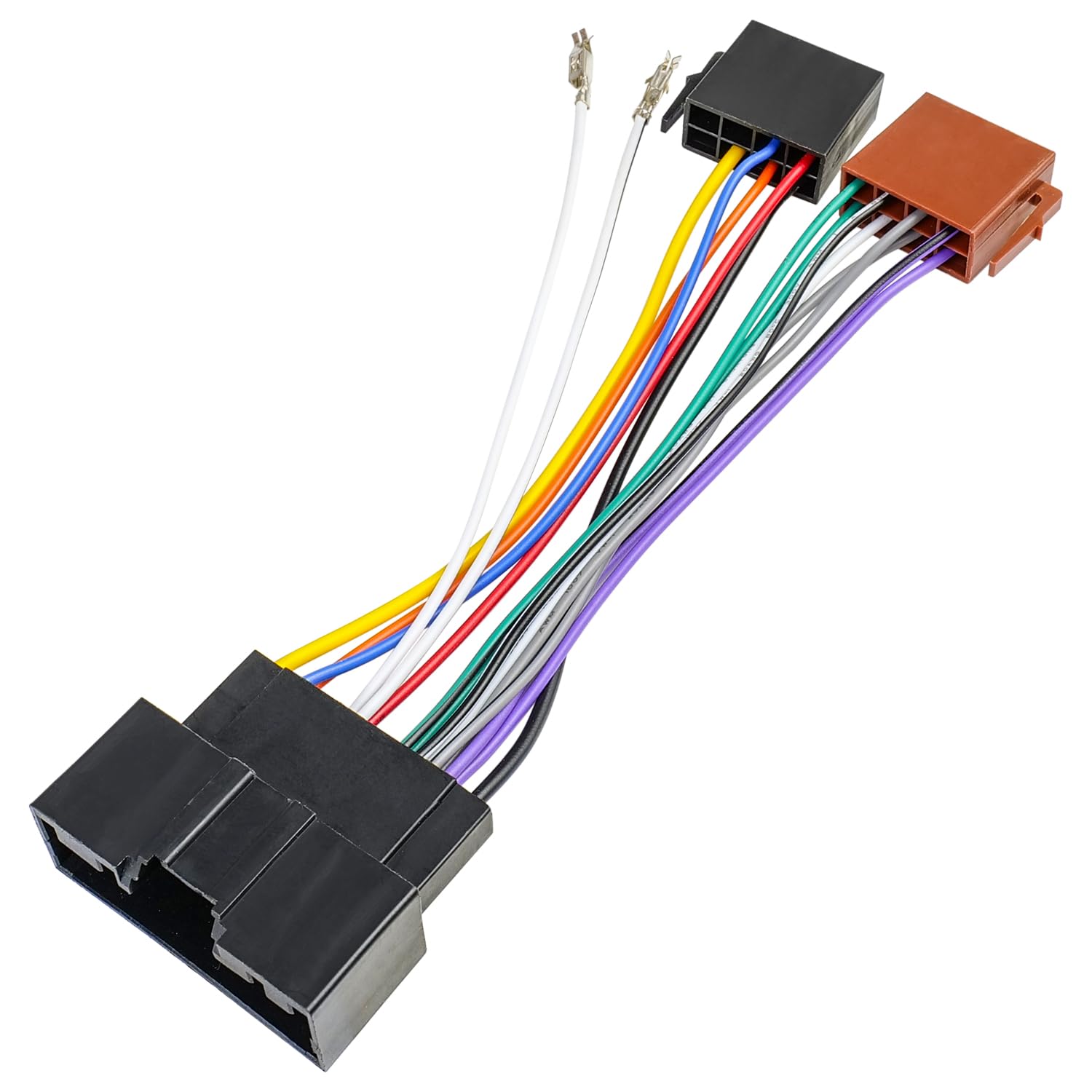 Jayubien Stereo Wiring Harness for Ford ISO Radio Adapter, Compatible with Ford F-150/250/350 Transit Fiesta Focus Fusion Edge Explorer Escape Mustang Transit 24Pin Car Radio Wire Plug Connector