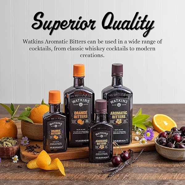 WATKINS ORANGE COCKTAIL BITTERS, 11 OZ.