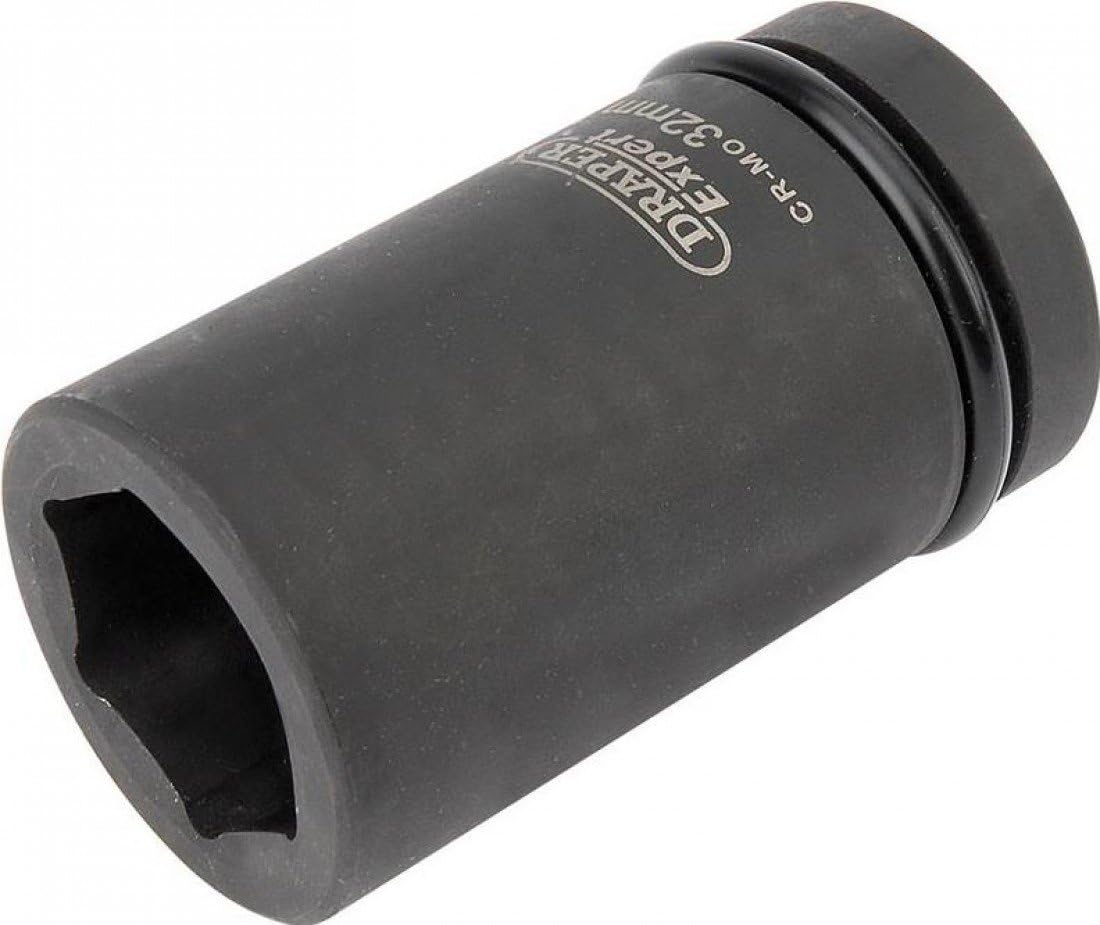 Draper Expert 5146 32mm 1-inch Square Drive Hi-Torq 6-Point Deep Impact Socket, White