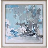 Misty Moonlight - Abstract Framed Print-47.25 Inches Tall and 47.25 Inches Wide