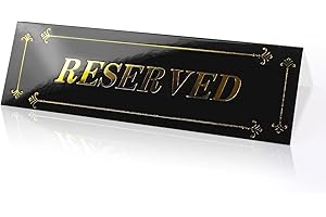KEPYDRMTF Reserved Table Sign, Cardstock Reservation Chair Seat Signs for Restaurants, Wedding, Office, Meeting, Ceremony and Events (6)