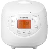 CUCKOO Micom Fuzzy Logic Rice Cooker, 12-Cup Cooked, White, CR-0633F | 6-Cup Uncooked Capacity, Nonstick Inner Pot, 6 Cooking Modes, 33-41 Minute Quick Rice, 13-Hour Preset Timer, Made in Korea