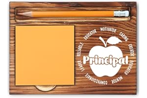 MFOMFO Principal Appreciation Gifts, Best Gifts for Principal Women & Men, Principal Birthday Gifts, School Leader Gifts, Boss Day Gifts, Thank You Gifts for Principal Self-Stick Note Pad Holder-LBB32