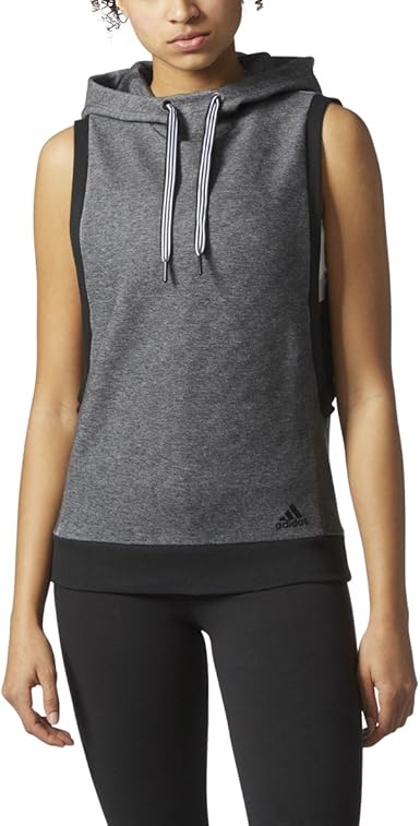 adidas sleeveless hoodie women's