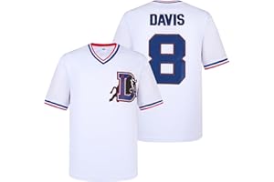 kioken Bull Durham Jerseys,Crash Davis 8 Ebby Calvin LaLoosh 37 Baseball Shirt for Men White S-XXXL