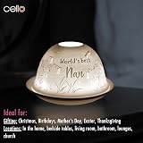 Cello Porcelain Tealight Dome Nan Gift 3D Projection LED Candle Warmer view 8