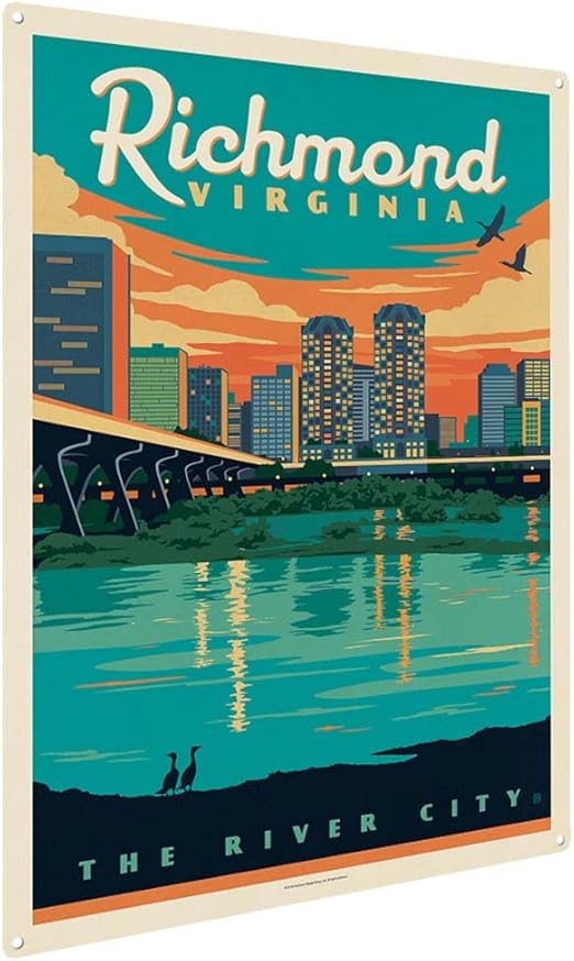Amazon Com Anderson Design Group Richmond Va 12 X16 Metal Art