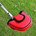 Big Teeth Golf Mallet Putter Cover Headcover Club Protector Magnetic Closure Don't FIT Iron Material Putter for Scotty Cameron Taylormade Odyssey 2 Ball Club (Red)