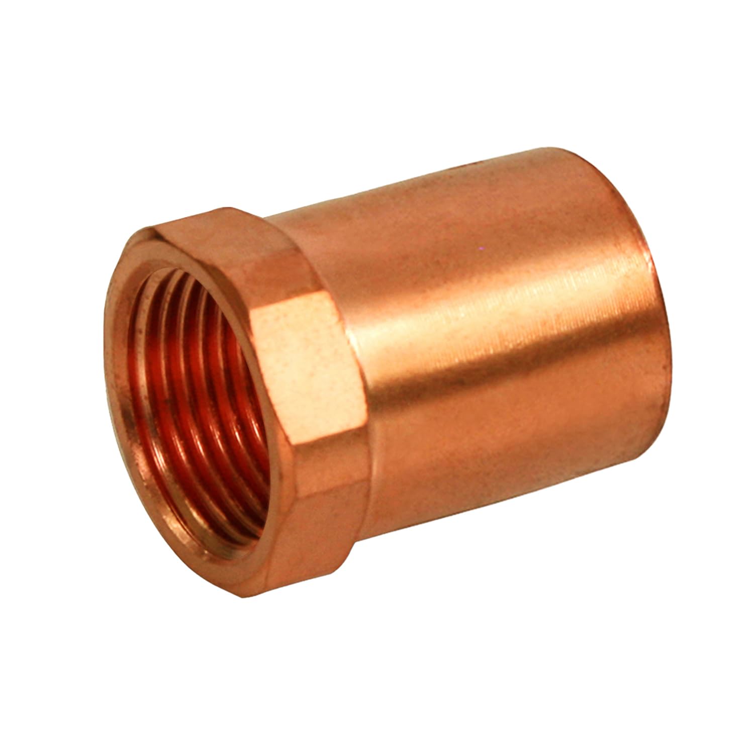 Supply Giant GUGA0114 Adapter Fitting Solder Cup and Female Threaded Connect, 1-1/4, Copper