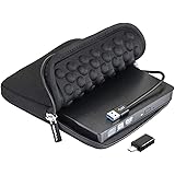 ROOFULL External CD DVD Drive USB 3.0 Type-C Portable CD ROM DVD +/-RW Optical Drive Burner Player with Protective Carrying C