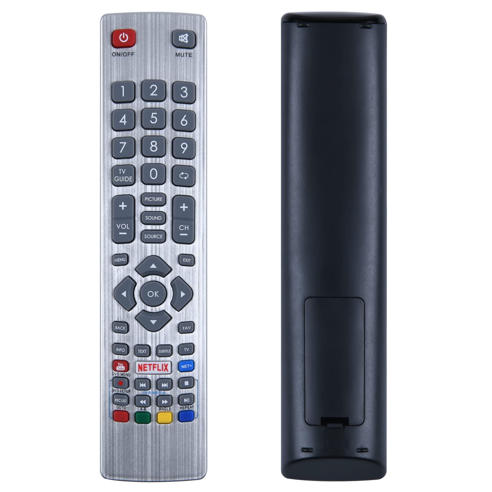 TCNOUMT Remote Control Generic Replacement for Sharp Smart Televesion Aquos TV (Please note: Your original remote must match the one shown in the main image)