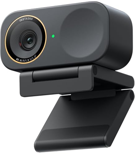 Insta360 Link 2 Pro – Webcam PTZ 4K para PC/Mac, sensor de 1/3.3