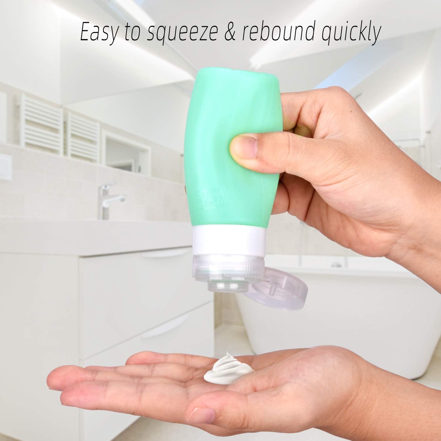 Nashone Silicone Travel Bottle Set, Leak-Proof Travel Containers for Shampoo Conditioner, Shower Gel, Lotion, Toiletries - Image 5