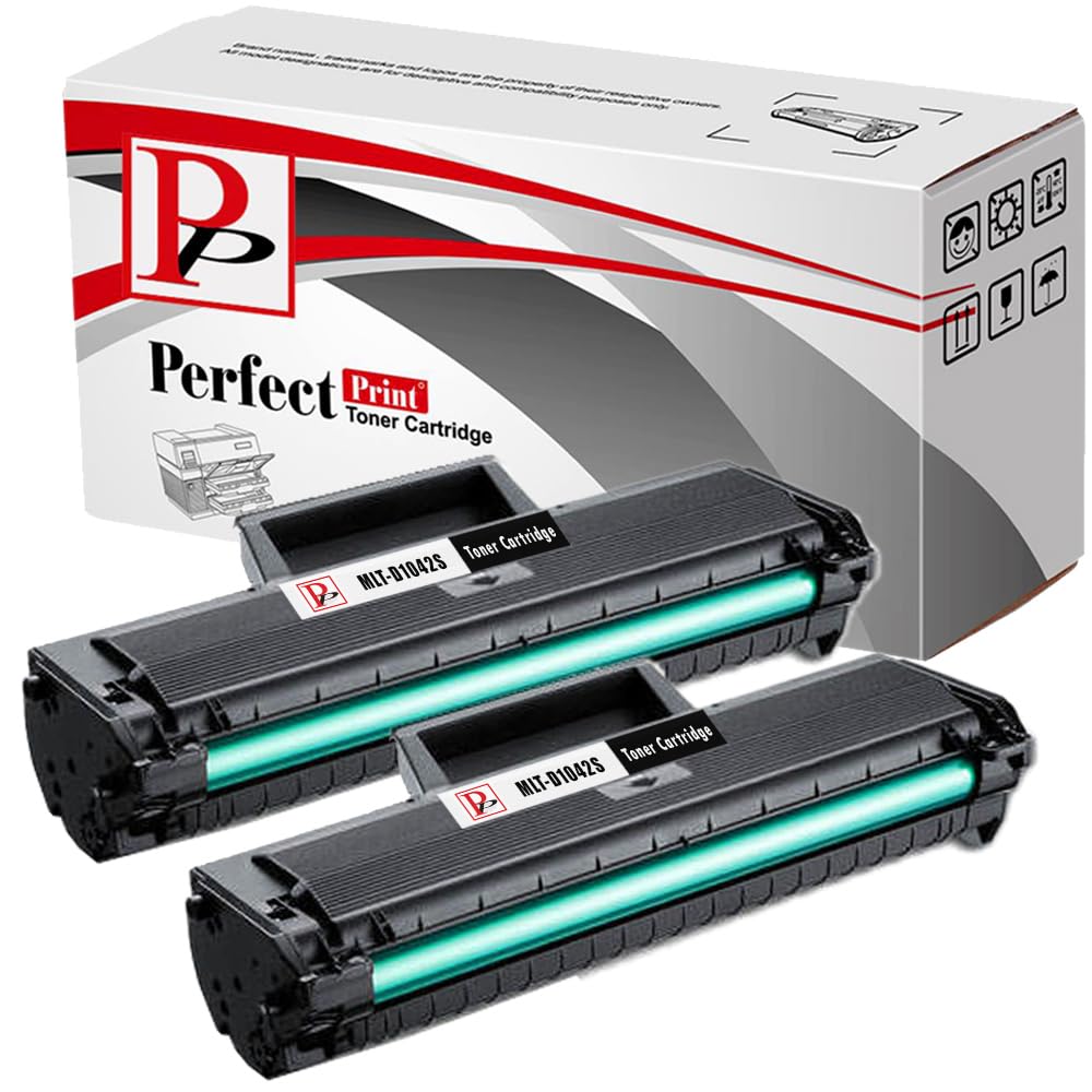 2 PerfectPrint Compatible Toner Cartridges Replace MLT-D1042S for Samsung Printer ML-1660 ML-1661 ML-1665 ML-1666 ML-1670 ML-1675 ML-1860 ML-1865 ML-1865W SCX-3200 SCX-3201 SCX-3205 SCX-3205W SCX-3206 SCX-3217 SCX-3218