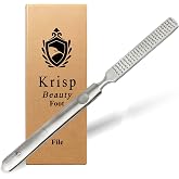 Foot Rasp Foot File Callus Remover Professional 7&rdquo; Corn Removers for Toes Foot Care Pumice Pedicure Tool to Remove Hard Skin Wet Dry Callus Shaver for Feet, Colossal Stainless Steel By Krisp Beauty