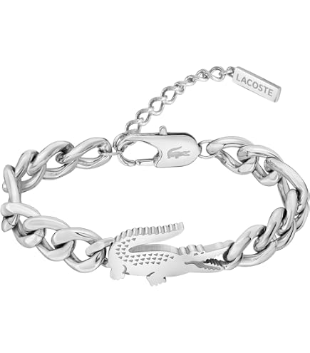 Amazon.com: Lacoste Jewelry Catena Men's Ionic Plated Black Steel