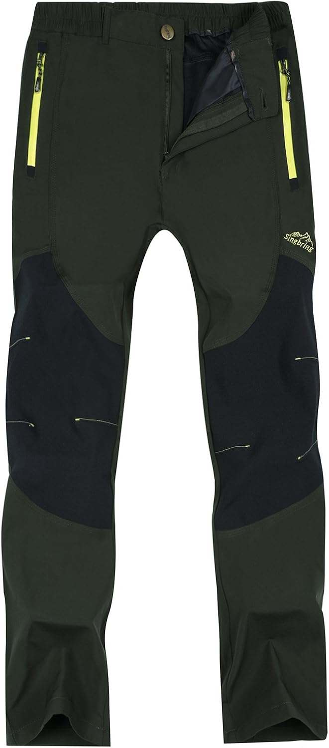 Singbring Outdoor Lightweight Waterproof Hiking Mountain Pants for Men