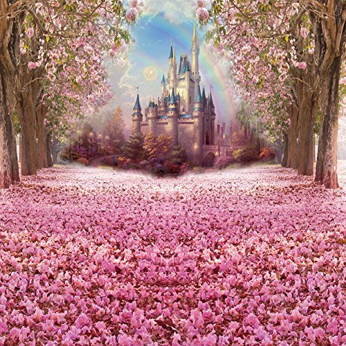 Muzi photography backdrop fairy tale castle beautiful pink woods …