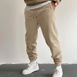 LCMTWX Sweatpants for Men Open Bottom Mens Ny