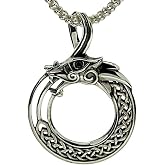 Keith Jack Jewelry, Eye of the Dragon Necklace, Sterling Silver with Black Cubic Zirconia