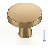 Ravinte 30 Pack Solid Single Hole Kitchen Round Cabinet Knobs Champagne Bronze Pulls Drawer Knobs Kitchen Cabinet Hardware Ha