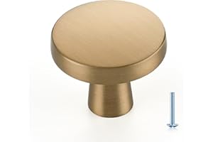 Ravinte 30 Pack Solid Single Hole Kitchen Round Cabinet Knobs Champagne Bronze Pulls Drawer Knobs Kitchen Cabinet Hardware Handles