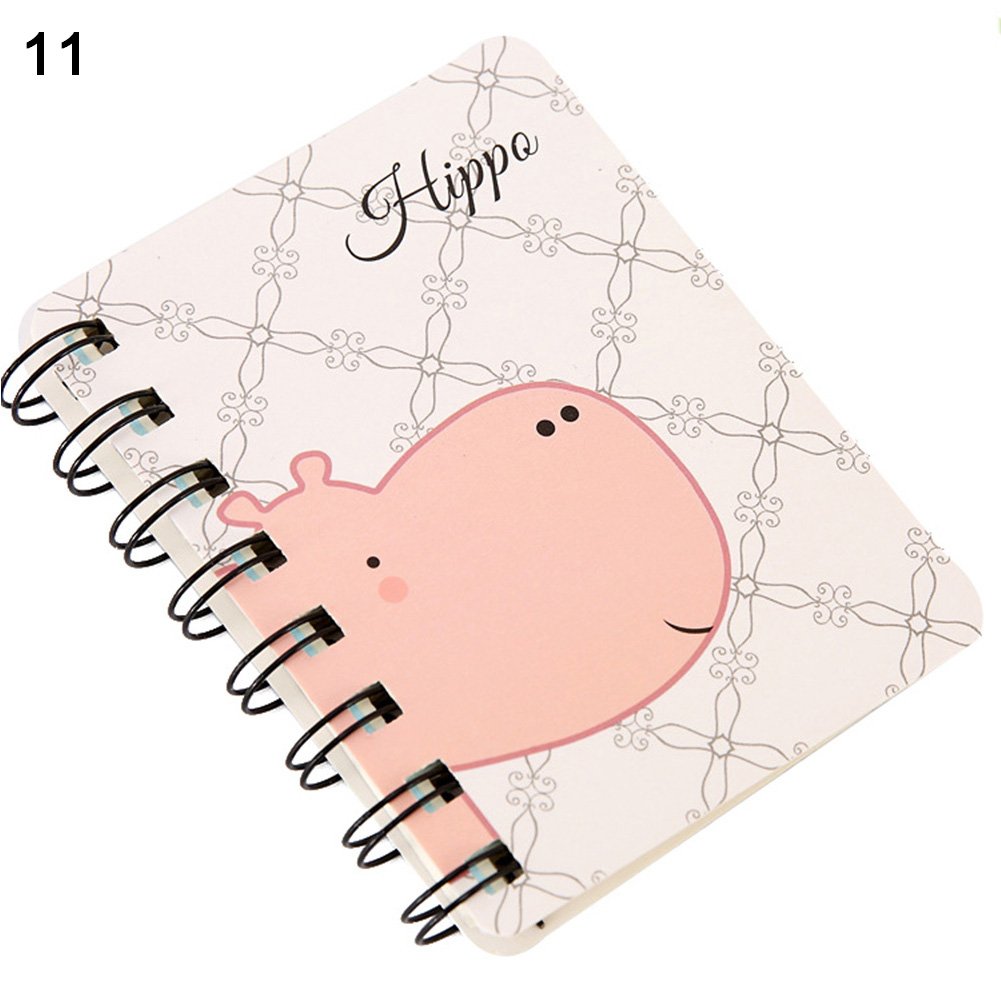 Workplace Faculty Pupil Stationery Provides Present & 80Sheets Mini Cute Cartoon Animal Spiral Pocket book Coil E-book Workplace Faculty Provide