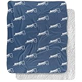 Brandeis University Blanket, 50"x60" Logo Pattern