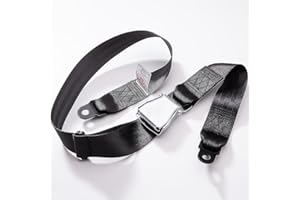 Aircraft Aviation Adjustable Two-point Seat Belt for Cars RVs Amusement Equipment Buses School Engineering Vehicles Business 