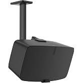 Yibracki Heavy Duty Speaker Wall Mount for Sonos 5 &amp; Play 5 Mount - Tilt &amp; Swivel Adjustable for Sonos 5 &amp; Five Wall Mount and Sonos Play 5 Gen 2 Mounting Bracket, White
