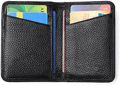 0.5cm Soft Leather Durable Slim Wallets Long Bifold Multi-Card Wallet