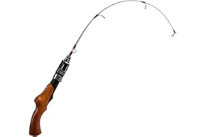 Ice Fishing Rod, 23" Portable Ultralight Ice Spinning Rods Sensitive Ice Fishing Pole Winter Ice Fishing Gear for Walleye Per