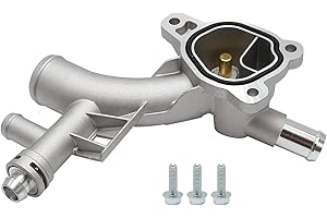 VIKKSAER Aluminum Engine Coolant Housing Water Outlet, Replacement for Chevy Cruze Sonic Trax 1.4L, Replace # 25193922 902-84