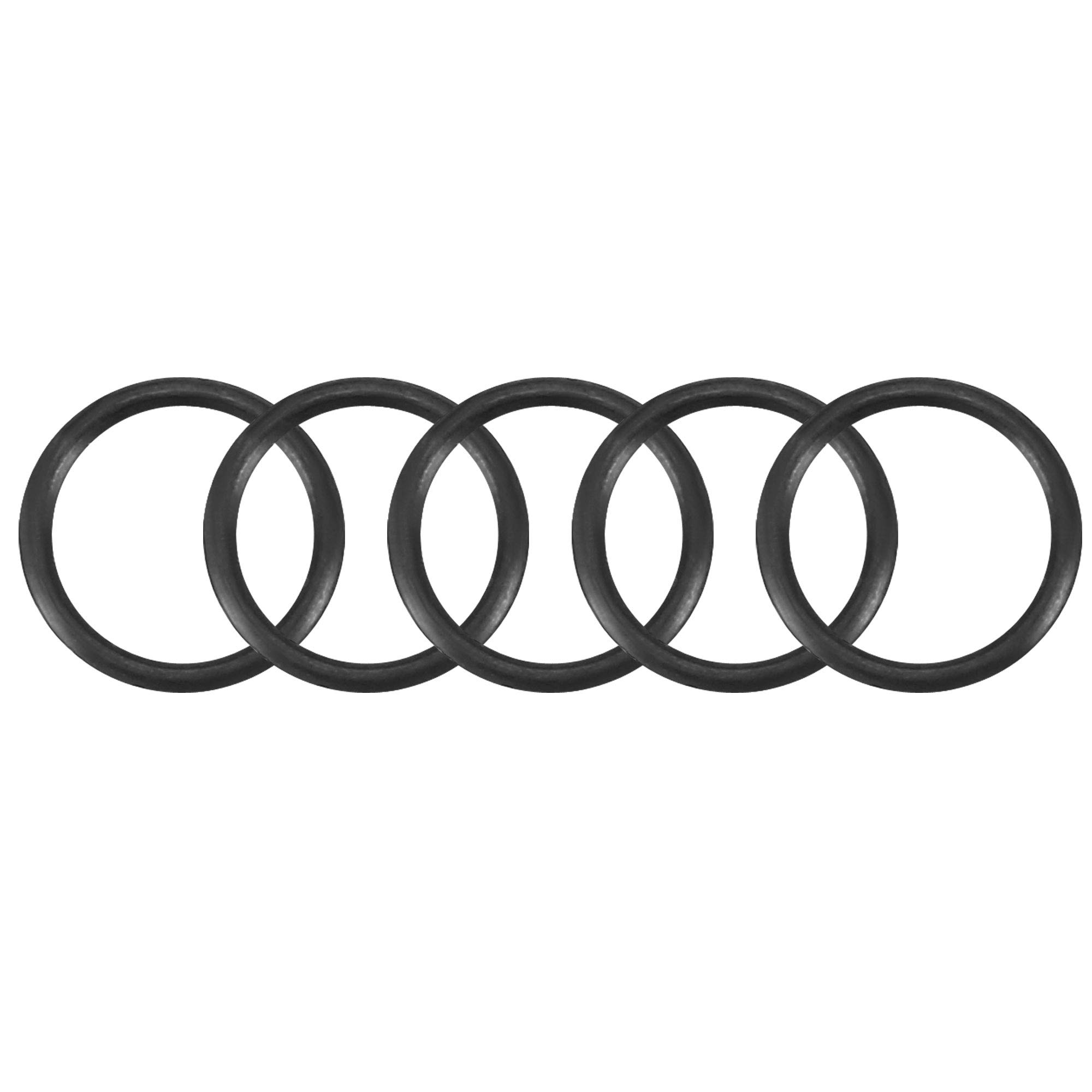 Sourcingmap Nitrile Rubber O-Rings 5mm OD 4mm ID 0.5mm Width, Metric Sealing Gasket, Pack of 30