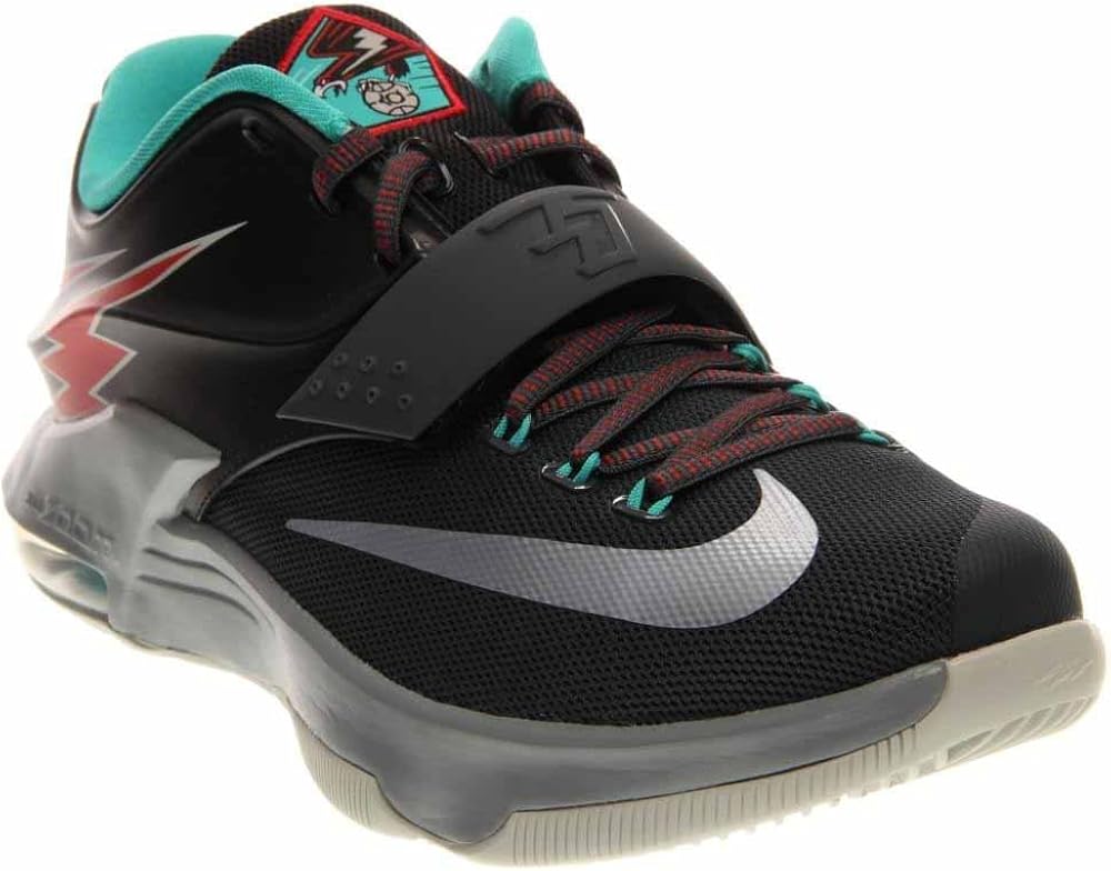 Nike Men's KD VII Thunderbolt Basketball Shoes 11.5 M US Charcoal/Dove Grey