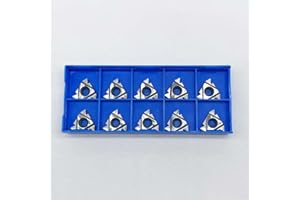 LAHDYFHOE GBJ 10pcs 16ER AG60 3/8" Aluminum Inserts Aluminum Cutter Threading Insert Carbide Inserts for Aluminum and Silicon Carbide Turning Inserts (16ER AG60 for aluminum)