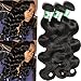 Msbeauty 10A Peruvian Hair 3 Bundles Body Wave Virgin Human Hair Weave 22 24 26 inch 300g Natural Color Tangle-free