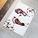 YJ.GWL Halloween Blood Doormat Welcome Door Mat Rug Indoor/Outdoor Mats Decoration Rug for Home/Bedroom(White)
