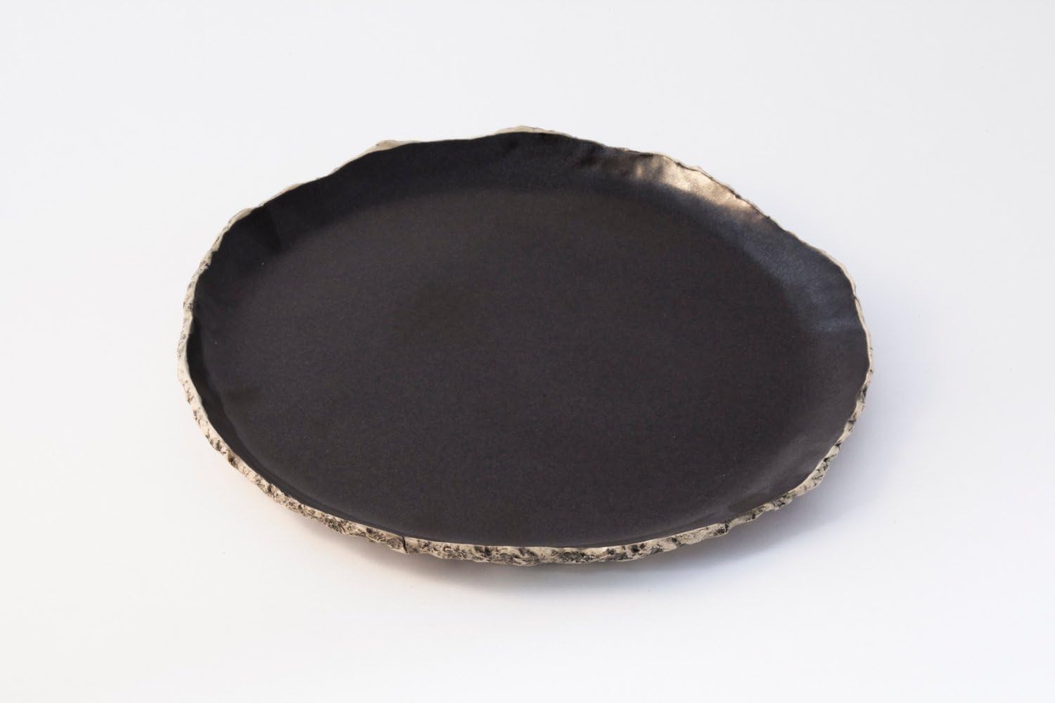 Black breakfast plate, Ceramic plate, Handmade dinnerware plate, Stoneware plates, Rustic pottery dish, serving plate, Wedding gift
