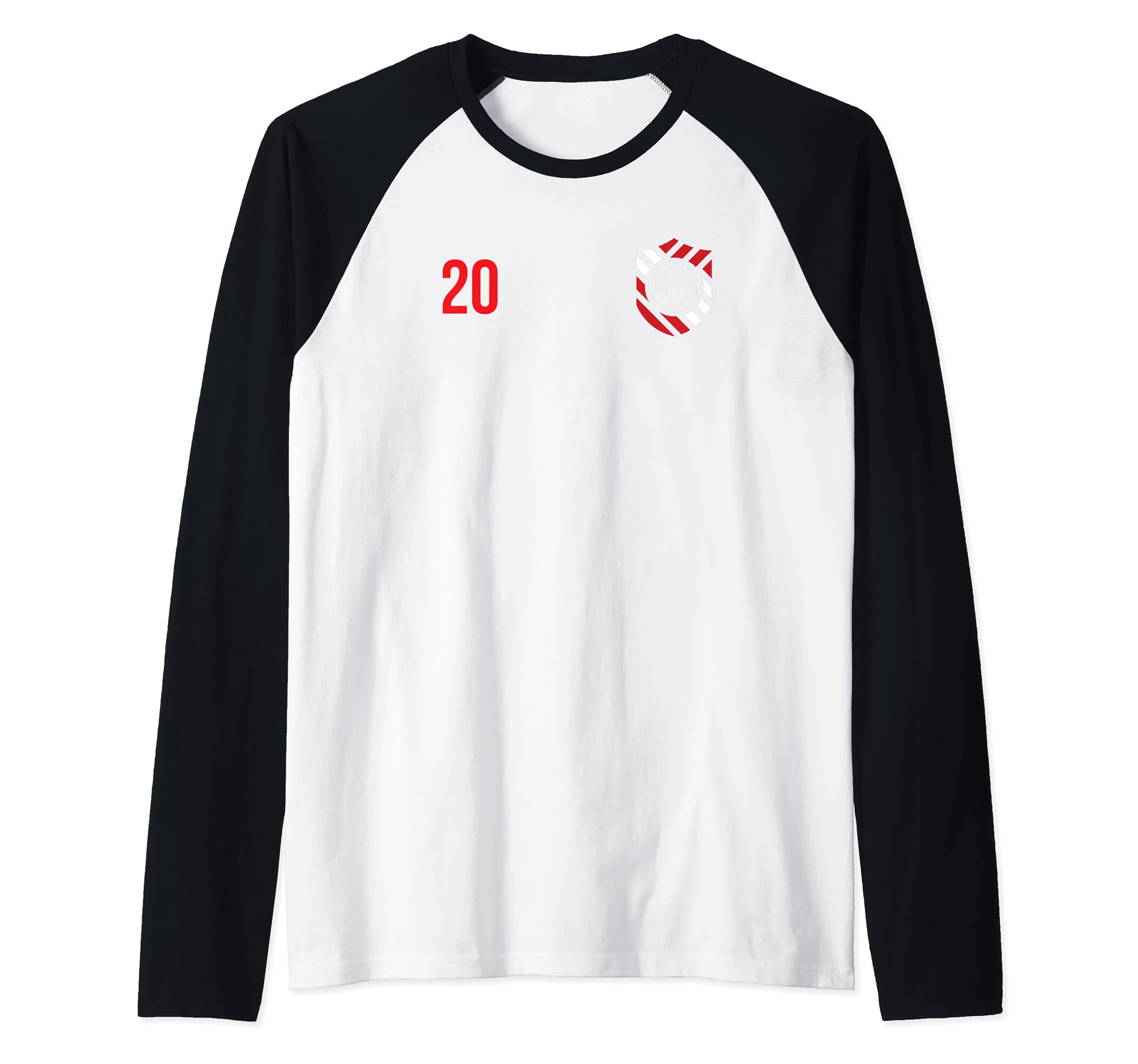 Flag Denmark Raglan Baseball Tee