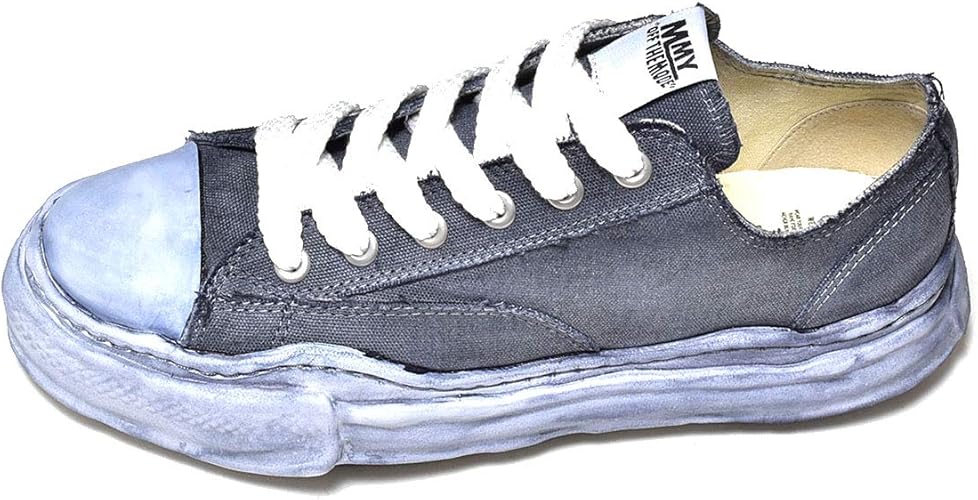 Amazon ミハラヤスヒロ スニーカー 靴 Mihara Yasuhiro メンズ ブランド おしゃれ ダッドスニーカー 厚底 ローテク ローカット オーバーダイ加工 カジュアルシューズ ブラック 黒 新生活 ギフト プレゼント 冬 春 ブラック 25 5 Cm スニーカー