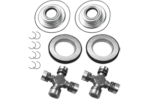 IMACHOICE 2014835 Front Axle Seal U Joint kit for 05-15 Ford F250 F350 2005 2006 2007 2008 2009 2010 2011 2012 2013 2014 2015 Greaseable Ujoints Outer Tube Seals Set 2017426 SPL55-3x