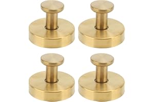 Gold Suction Cup Hooks, 4Pcs Stainless Steel Advanced Suction Towel Hangers for Bathroom Kitchen